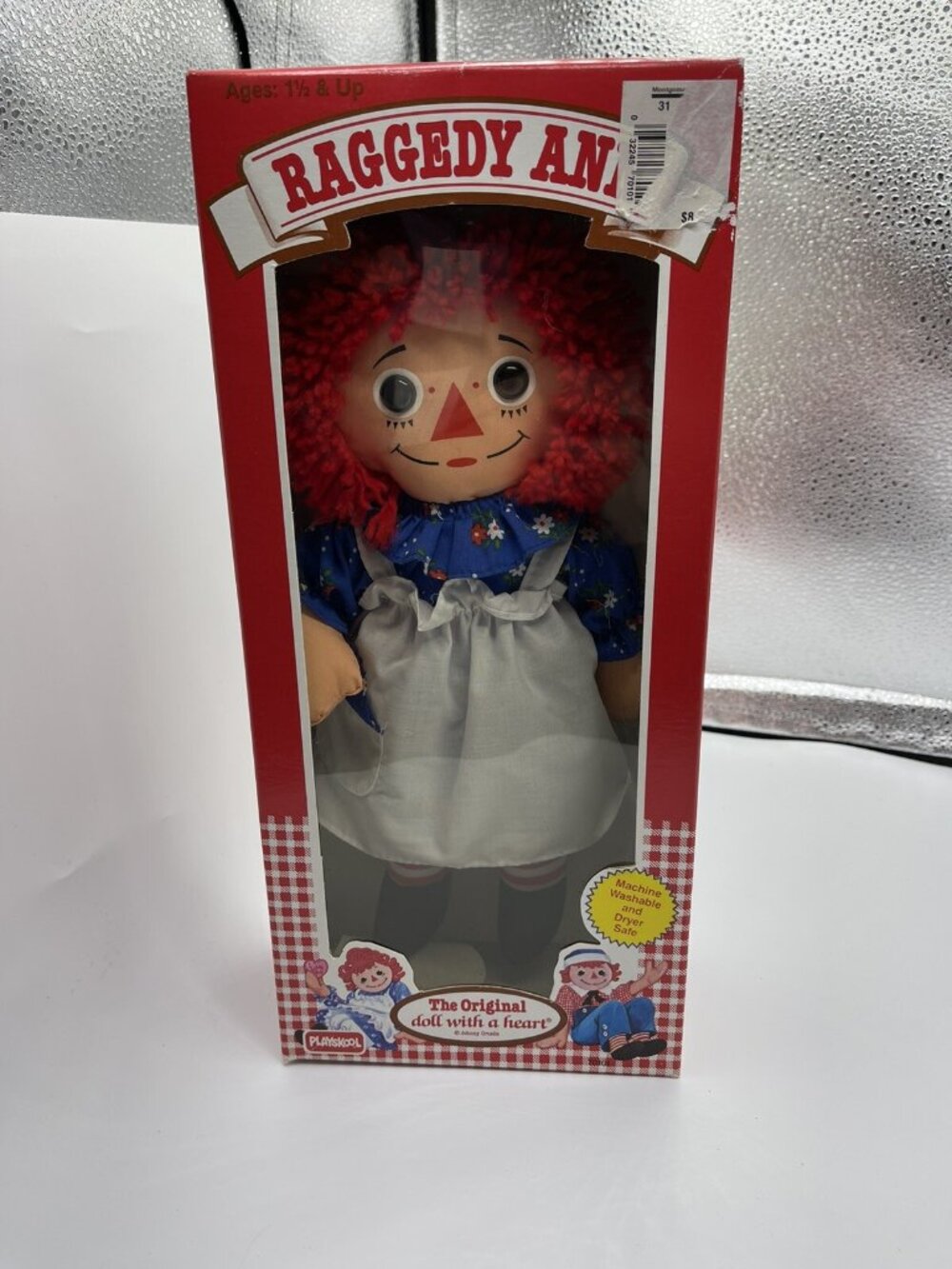 1987-1989 Playskool The Original RAGGEDY ANN 12.5” Doll With a Heart
